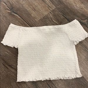 Off the shoulder crop top